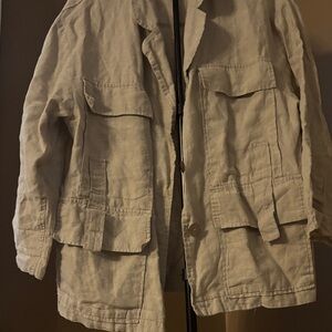 Women's Beige Utility Jacket